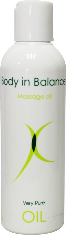 Asha Massage Olie Body in Balance 200ml for soothing body care, featuring a sleek bottle with a pump dispenser.