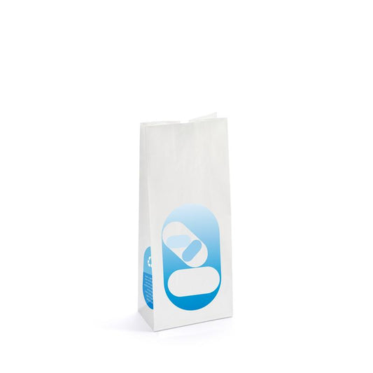 Brocacef Zak blokbodem verpakkingsmateriaal, 60g, 80 x 50 x 220 mm, met duimgat, in een stapel van 1000 stuks