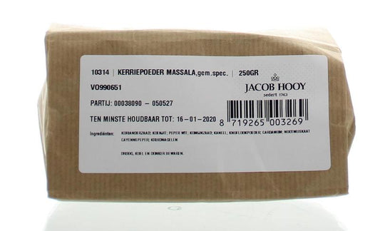 Jacob Hooy Kerriepoeder massala 250.00 Gram