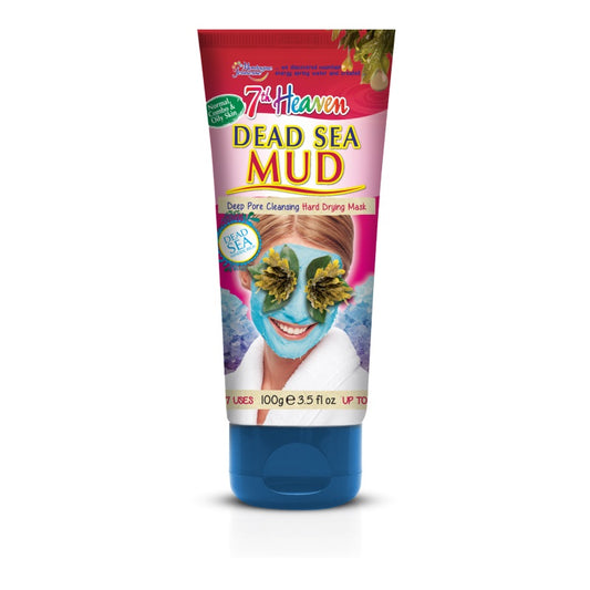 Montagne 7th Heaven Dead Sea Mud face mask tube, 100g, facial skincare product with natural mud for deep cleansing and rejuvenation.