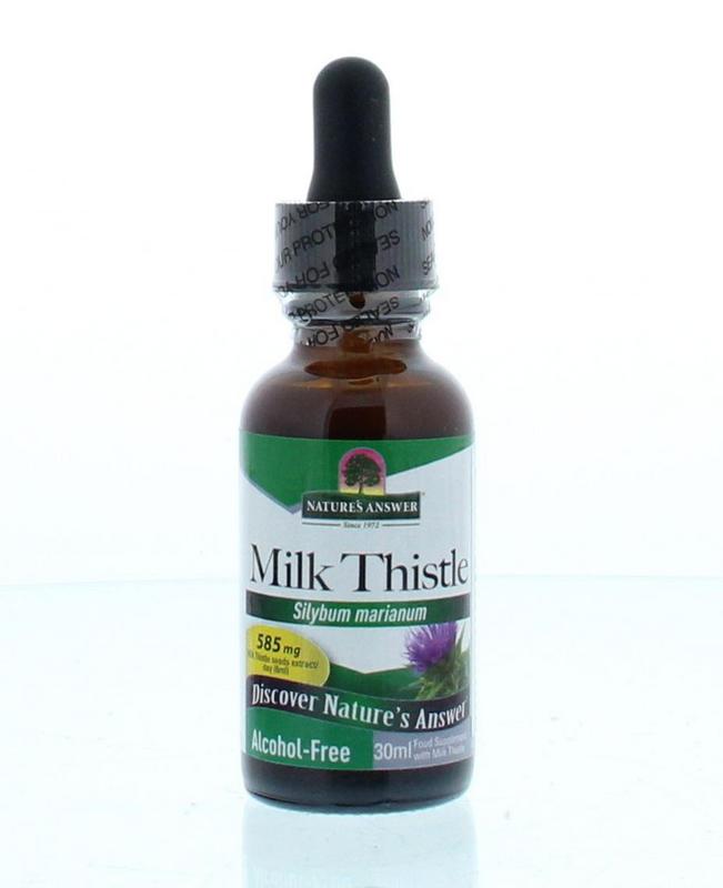 Natures Answer Mariadistel extract alcoholvrij 30.00 Milliliter