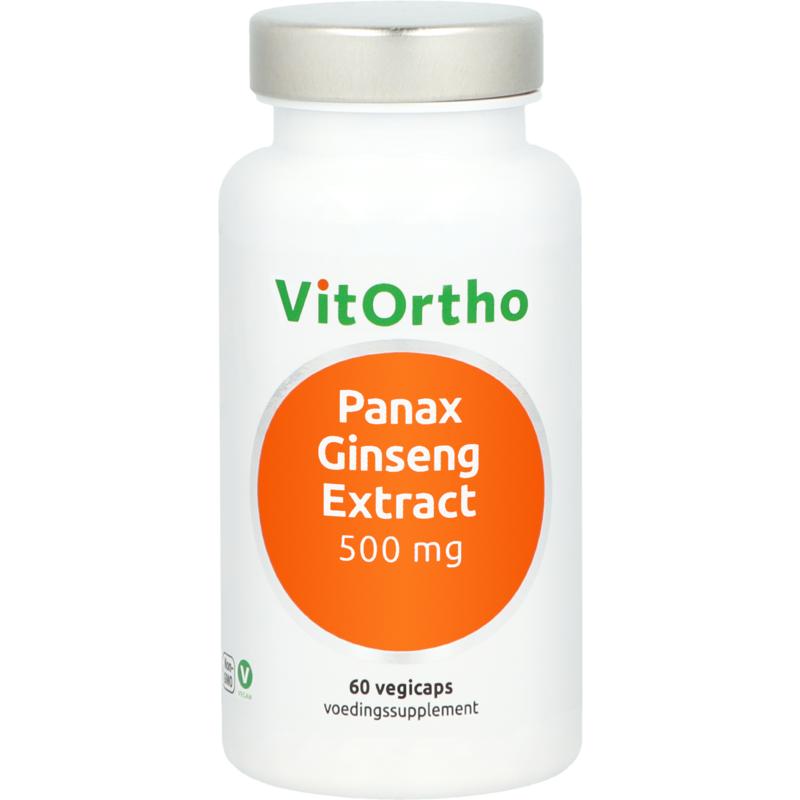 VitOrtho Panax ginseng extract 500mg 60.00 Vegetarische capsules