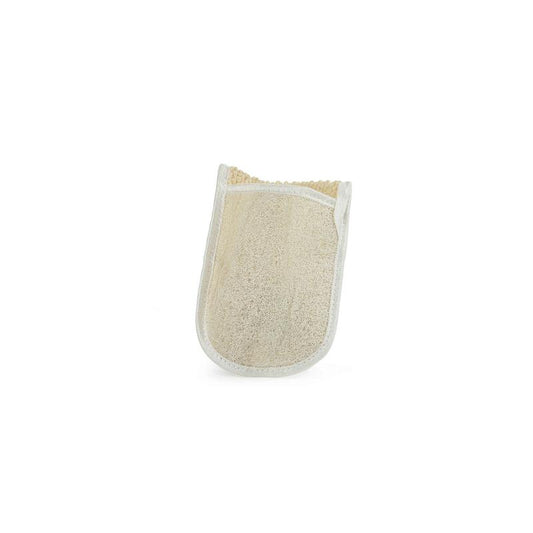 Najel Aleppo loofah massage glove, natural body scrub sponge for exfoliating and cleansing skin, one piece.