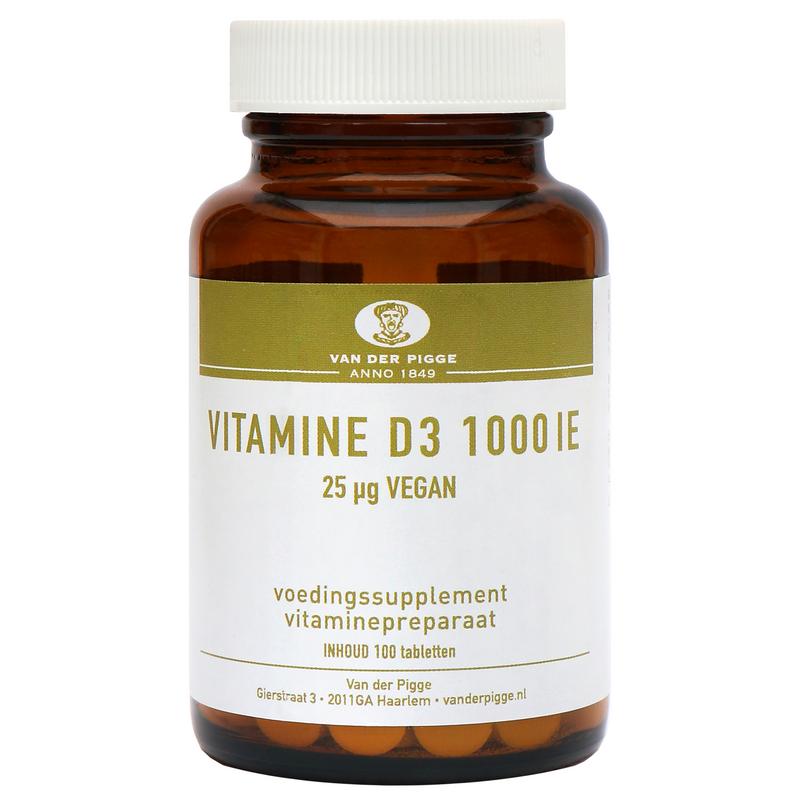 van der Pigge Vitamine D 1000IE vegan 100.00 Tabletten