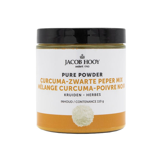 Jacob Hooy Pure Powder curcuma - zwarte peper mix 110.00 Gram