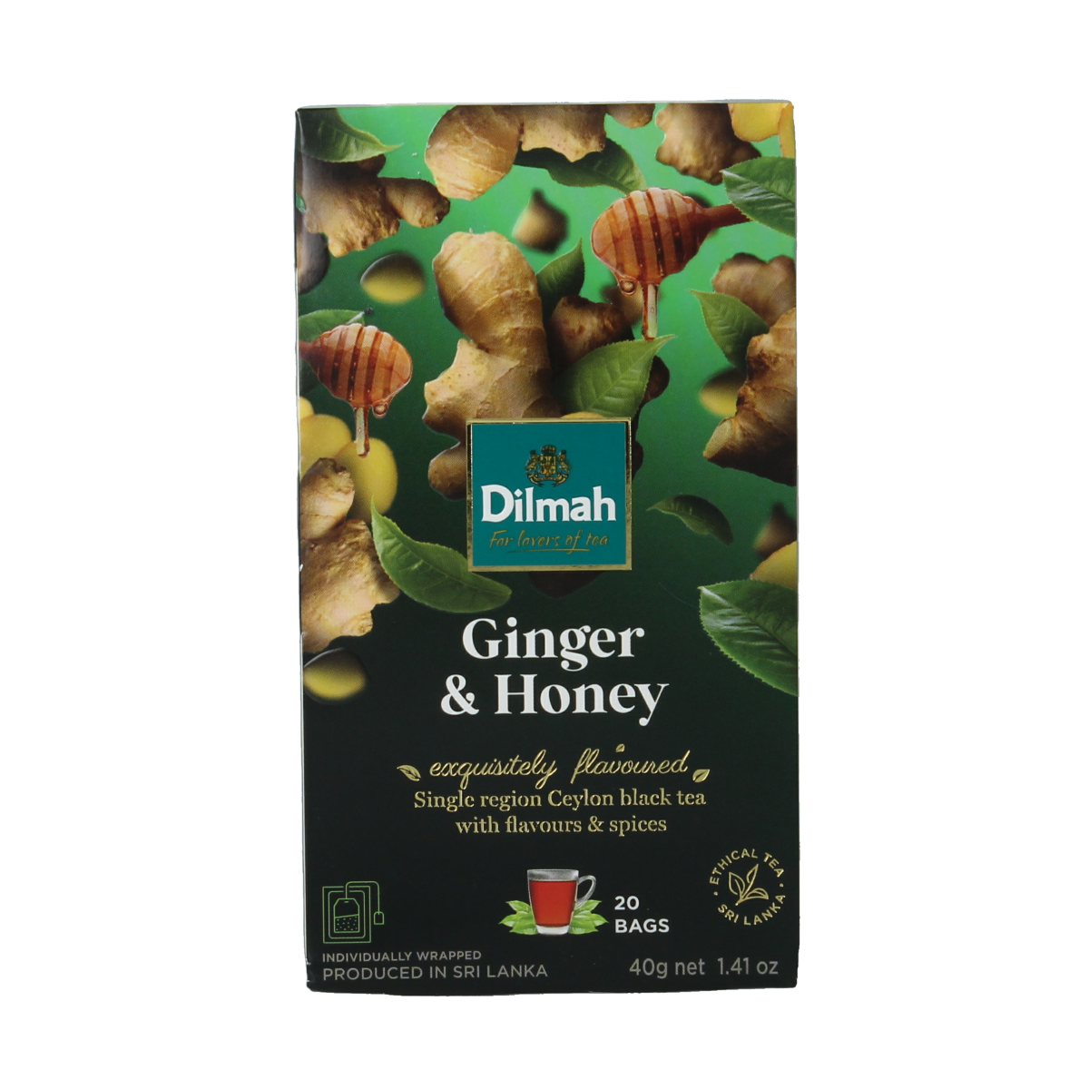 Dilmah Ginger & honey fun tea 20.00 Zakjes