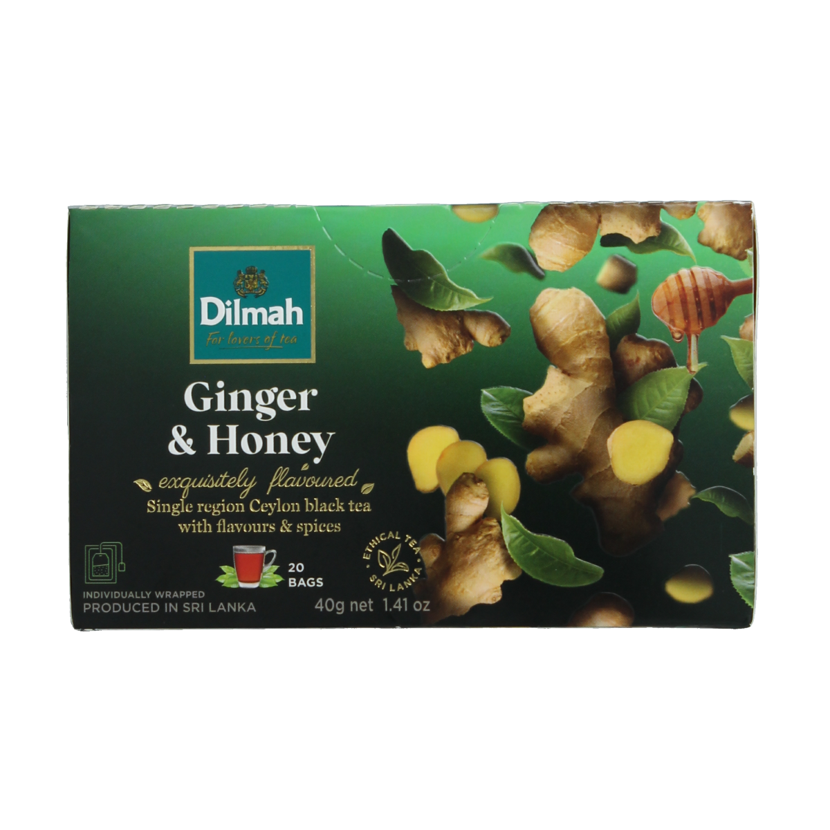 Dilmah Ginger & honey fun tea 20.00 Zakjes