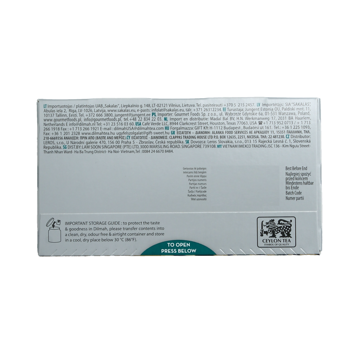 Dilmah Vanilla fun tea 20.00 Zakjes