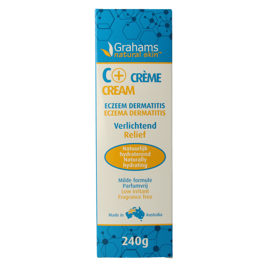 Grahams C+ Creme body lotion in 240g jar, moisturizing skincare product from Grahams for healthy, nourished skin