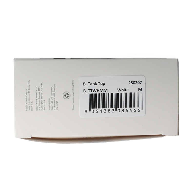 Boody  Tank top wit M 1 Stuks