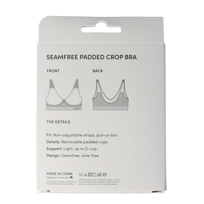 Boody  Padded shaper crop BH blush L 1 Stuks
