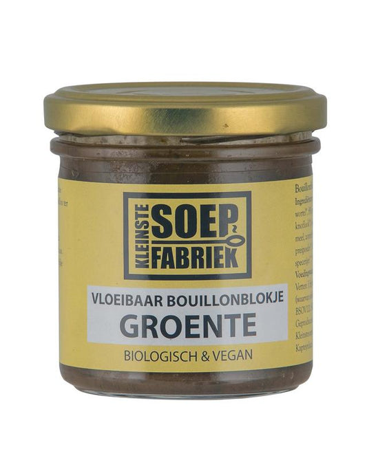 Kleinstesoepfabriek Vloeibare bouillonblokjes groente bio 150 Milliliter