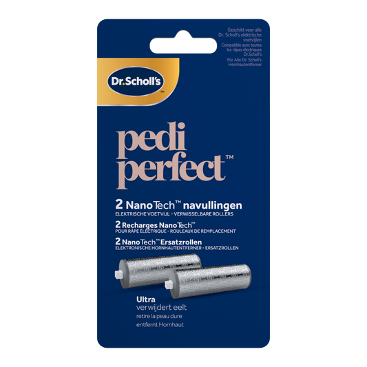 Dr. Scholl's Pedi Perfect elektrische voetvijl navulrollers, 2 stuks, voor voetverzorging en het verwijderen van eelt.