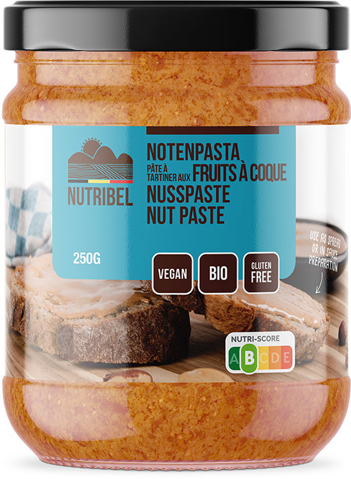 Nutribel Gemengde notenpasta bio 250.00 Gram