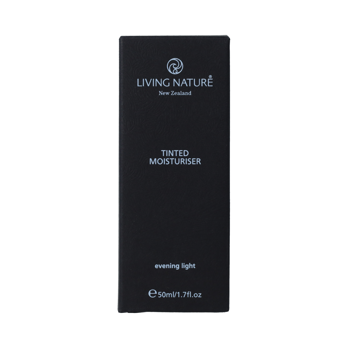 Living Nature Evening Light Tinted Moisturizer in 50ml, a facial skincare product with tinted, hydrating formula in a sleek bottle