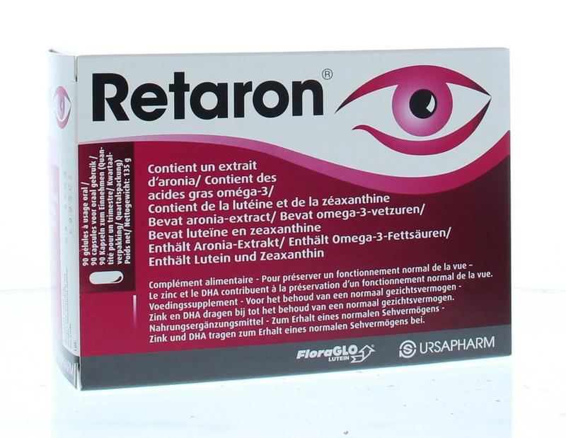 Retaron Multi Mineralen capsules, a dietary supplement with a blend of essential minerals in a 90-capsule bottle.