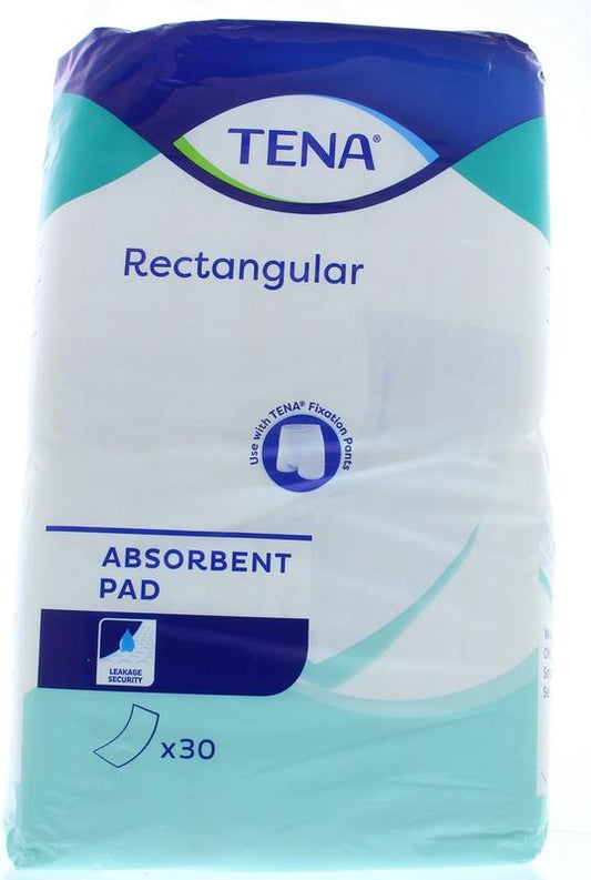Tena Inlegverband 1102 incontinence pads, 30 pack, soft absorbent incontinence product with discreet fit and breathable material.