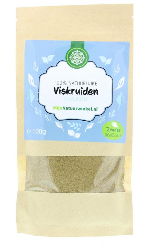 MijnNatuurwinkel Viskruiden in een 100 gram verpakking, kruidenmix voor smaakvolle visgerechten, onderdeel van kruiden, zouten en maaltijdmixen