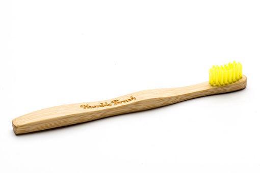 The Humble Co Tandenborstel bamboe kids geel brush soft 1.00 Stuks