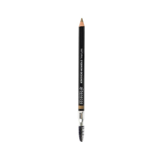 Benecos Natural Beauty blond eyebrow pencil for make-up, showing the slim, light-colored pencil with product packaging.