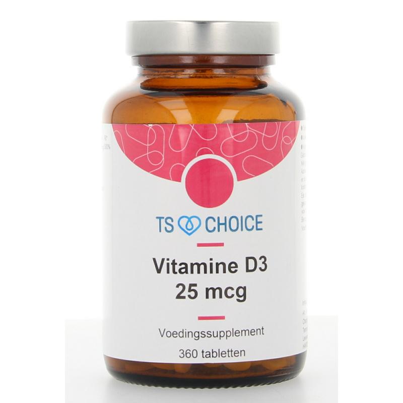 TS Choice Vitamine D3 25mcg  360 Tabletten