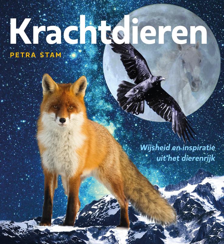 A3 Boeken Krachtdieren Wijsheid en Inspiratie boek cover with colorful animal illustrations and bold title text.