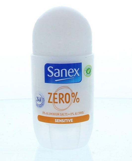 Sanex Deodorant roll-on zero% sensitive 50.00 Milliliter