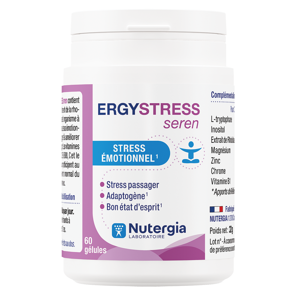 Nutergia ERGYSTRESS Seren 60 Caps 60.00 Capsules