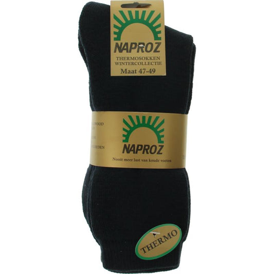 Naproz Thermo sokken blauw maat 47-49 3.00 Paar