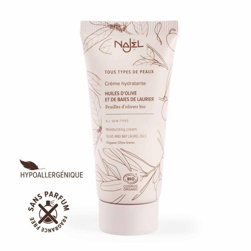 Najel Aleppo gezichtscare crème in 50ml tube, natural skincare product for facial hydration and nourishment.