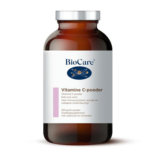 BioCare Vitamine C poeder + magnesium 250 Gram