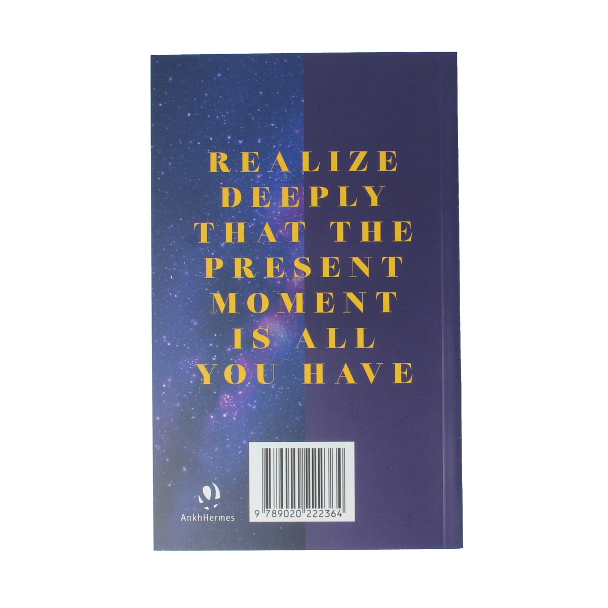 Book cover of "De kracht van het nu in de praktijk" by Ankh Hermes, featuring a modern design and the title text.