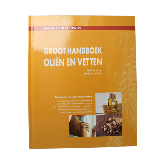 Chi Groot handboek oliën en vetten boek cover, guide to oils and fats, featuring title and author details.