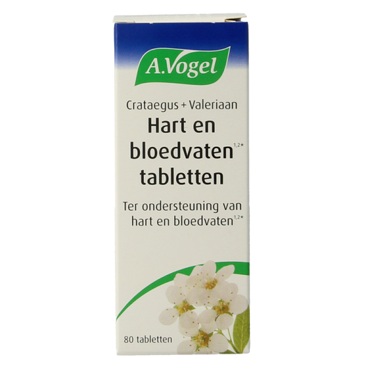 A Vogel Kruidenpreparaten 80 Tabletten A Vogel Crataegus + valeriaan tabletten 80 Tabletten