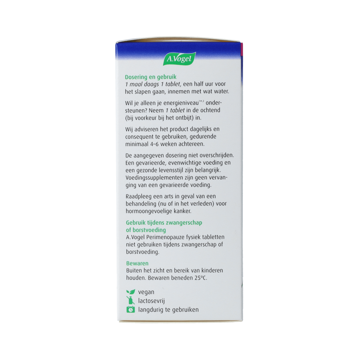 A Vogel Voedingssupplementen en Kruidenpreparaten 30.00 Tabletten A Vogel Perimenopauze fysiek tablet 30.00 Tabletten