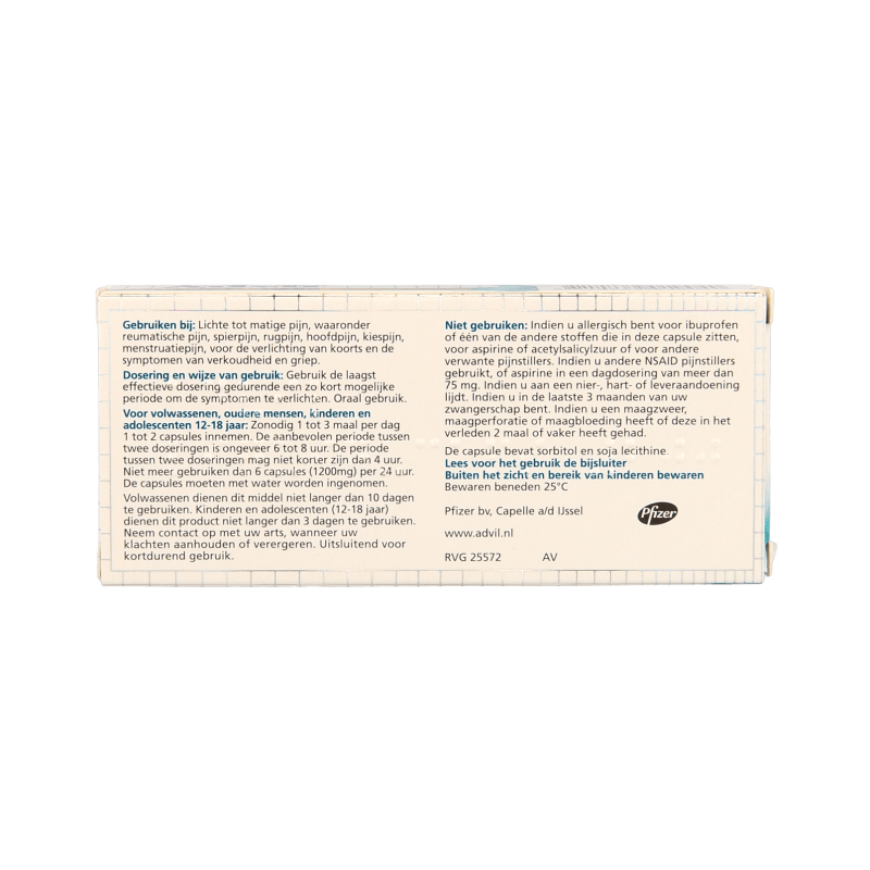 Advil Pijn Algemeen 10 Capsules Advil Reliva liquid caps 200mg 10 Capsules