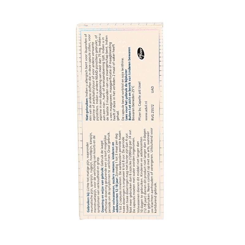 Advil Pijn Algemeen 40 Capsules Advil Reliva liquid capsules 200mg 40 Capsules
