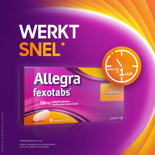 Allegra Hooikoorts en Allergie 20 Tabletten Allegra Fexotabs hooikoortstabletten 20 Tabletten