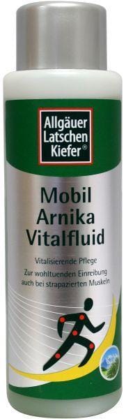 Allgauer Latshen Kiefer Arnika Vitalfuid body care bottle, 250ml, featuring natural arnika extract for skin vitality.
