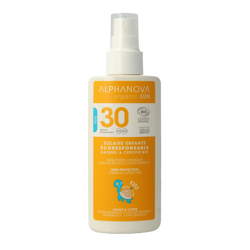 Alphanova Sun Zonnen 125 Milliliter Alphanova Sun Sun spray kids vegan SPF30 125 Milliliter