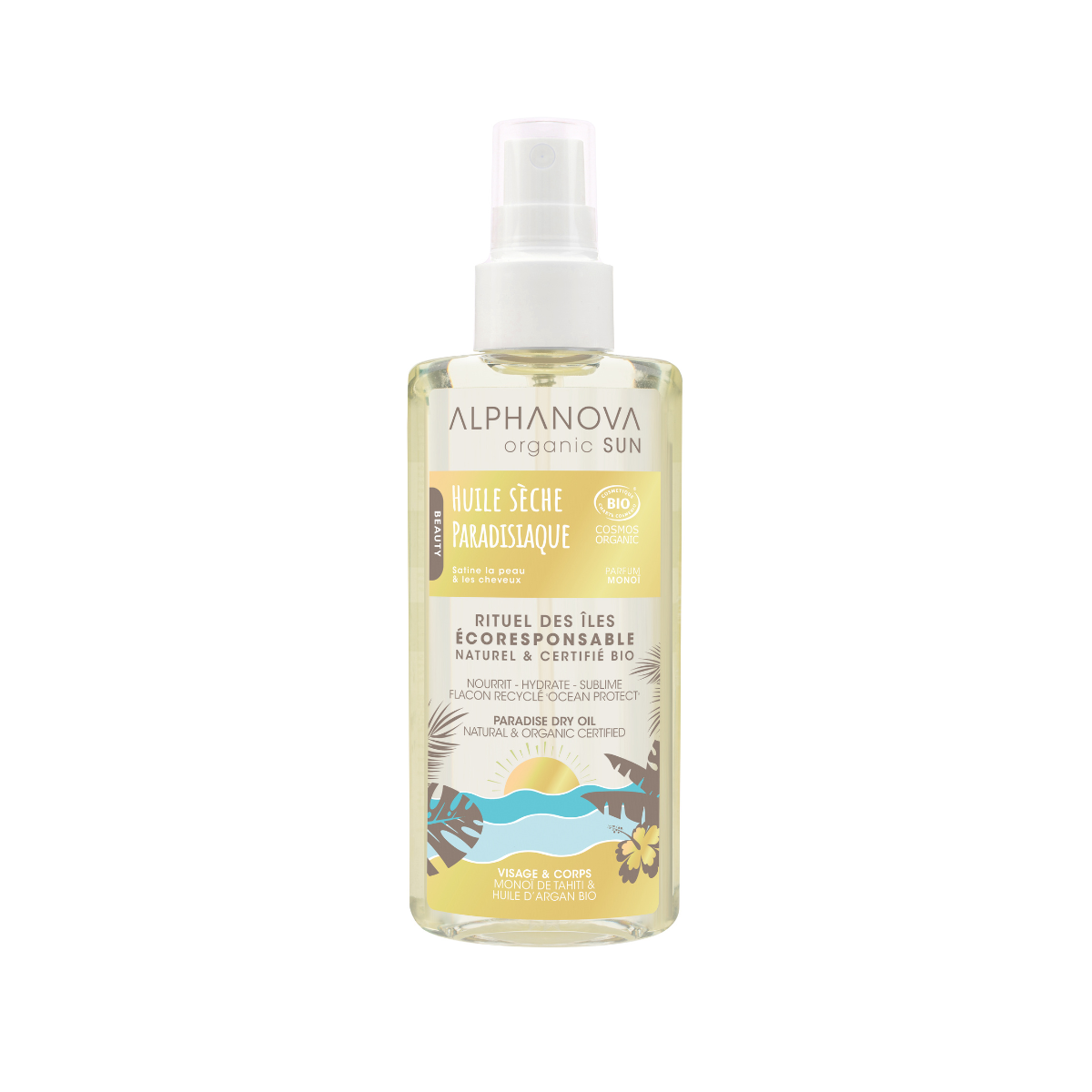 Alphanova Sun Zonnen 125 Milliliter Alphanova Sun Sun vegan dry oil spray paradise 125 Milliliter