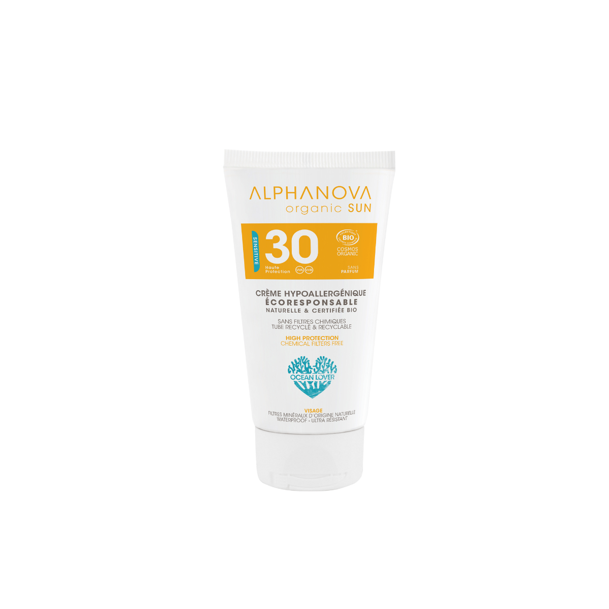 Alphanova Sun Zonnen 50 Gram Alphanova Sun Sun creme bij zonne allergie en waterproof SPF30 50 Gram
