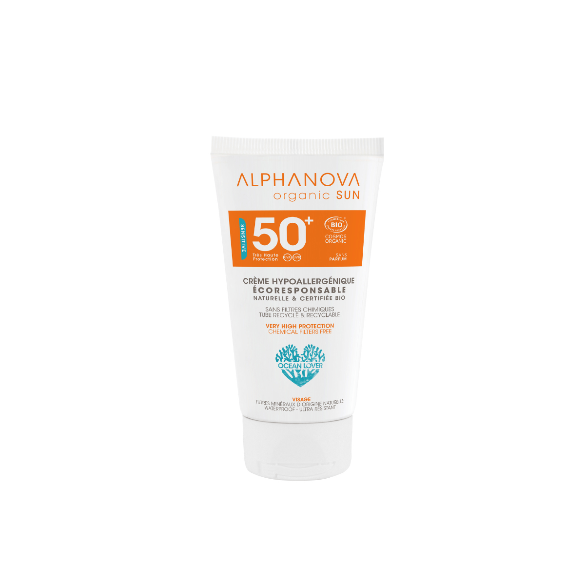 Alphanova Sun Zonnen 50 Gram Alphanova Sun Sun creme bij zonne allergie en waterproof SPF50 50 Gram