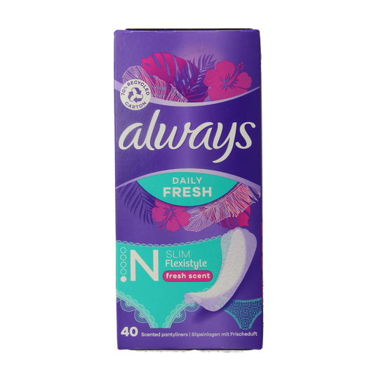 Always Damesverband en Tampons 40 Stuks Always Inlegkruisjes daily protect fresh & scent 40 Stuks