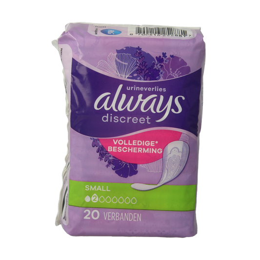 Always Incontinentie 20 Stuks Always Discreet small 20 Stuks