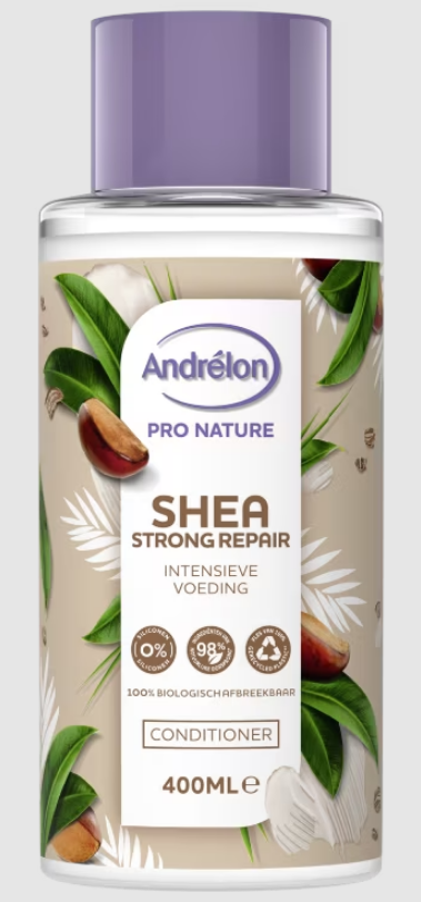Andrelon Haarverzorging 400 Milliliter Andrelon Conditioner pro nature shea SOS repair 400 Milliliter