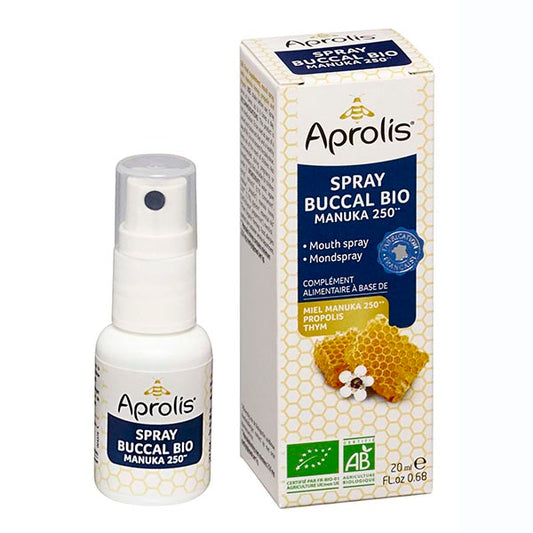 Aprolis Kruidenpreparaten 20 Milliliter Aprolis Mondspray manuka bio 20 Milliliter