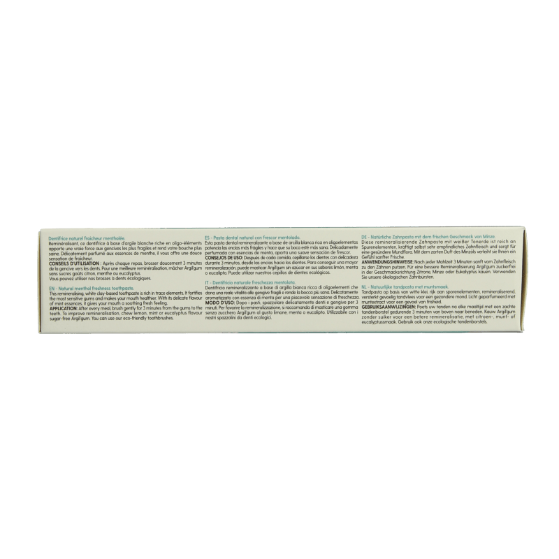 Argiletz Tandpasta 75 Milliliter Argiletz Tandpasta menthe 75 Milliliter