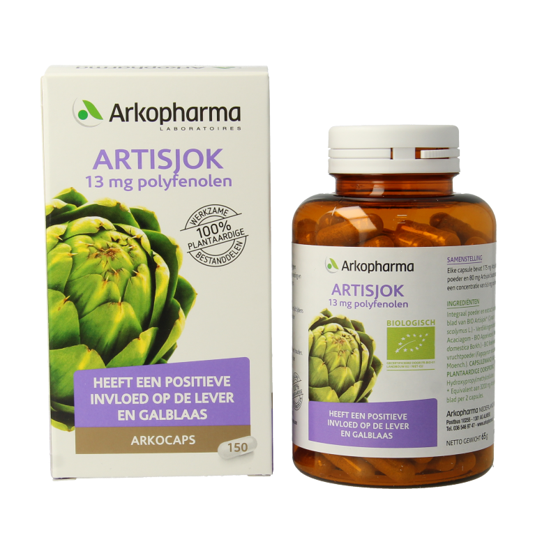 Arkocaps Kruidenpreparaten 150 Capsules Arkocaps Artisjok bio 150 Capsules