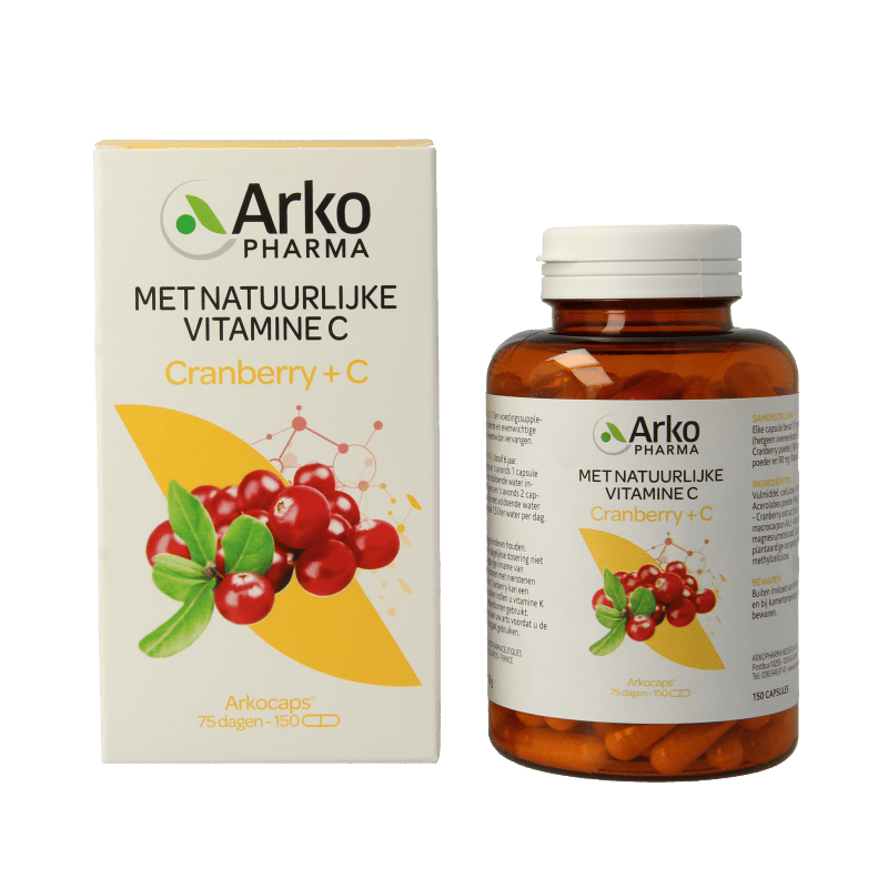 Arkocaps Kruidenpreparaten 150 Capsules Arkocaps Cranberry & Vitamine C 150 Capsules